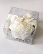 Flower scented candle