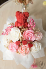 Sweetheart Teddy Bear Candle Bouquet
